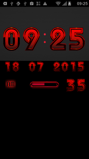 【免費個人化App】Digital Clock ANDROID RED-APP點子