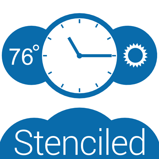 Stenciled Clock (UCCW Skin) LOGO-APP點子