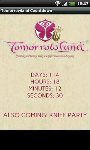 Tomorrowland 2014 Countdown