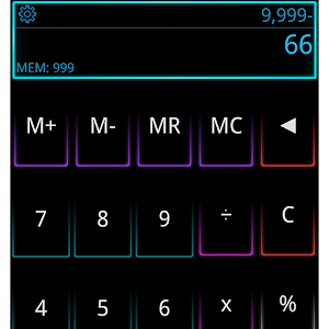 SCalc Neon Rainbow theme.apk 1.0
