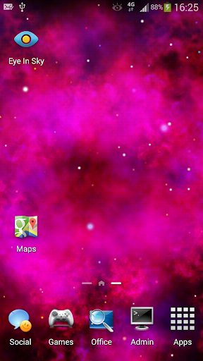 Pink Nebula Live Wallpaper