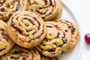 Date, Fig and Cranberry Pinwheel Cookies