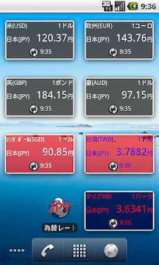 外国為替ウィジェット Androidアプリ Applion