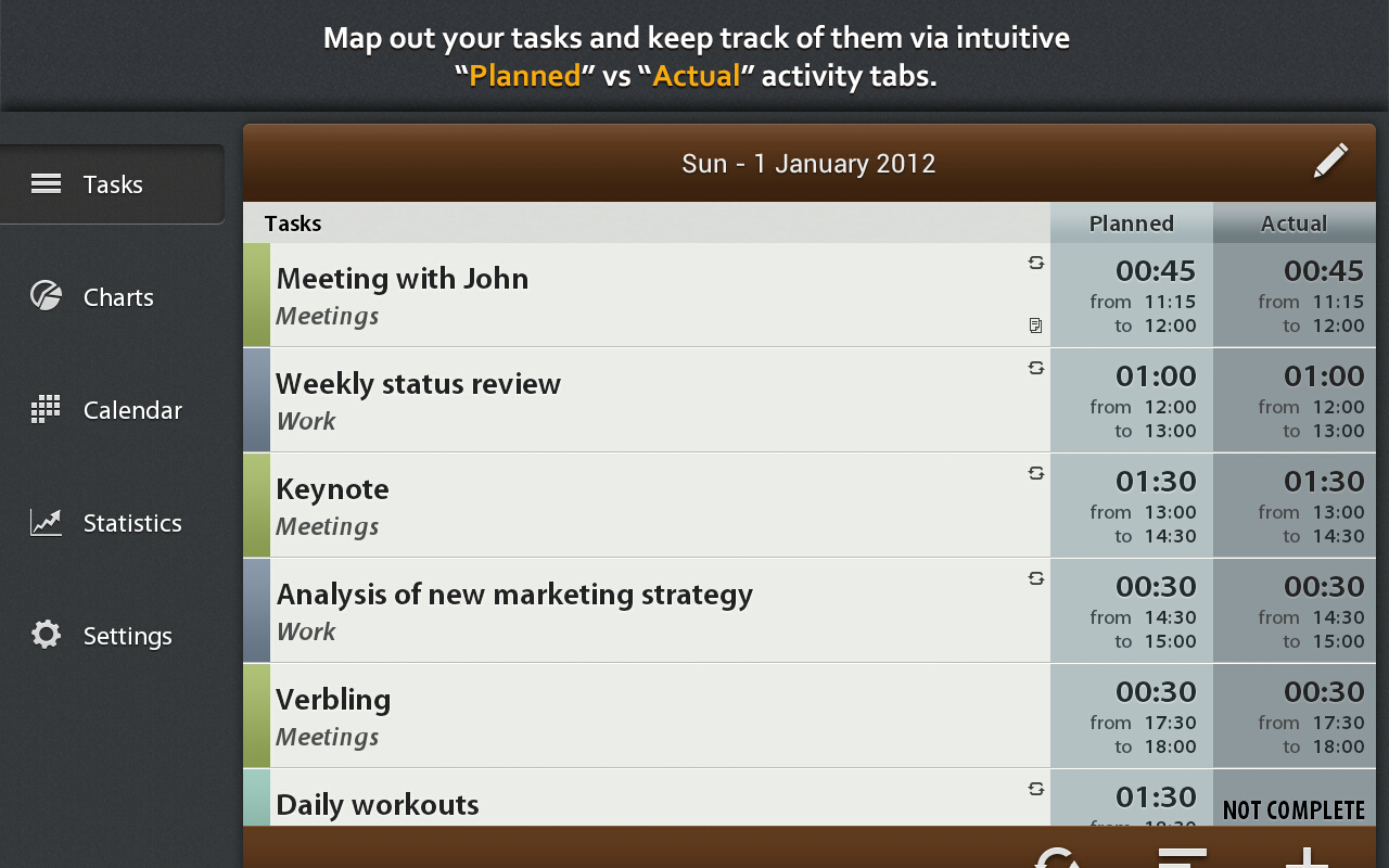 Schedule Planner - screenshot