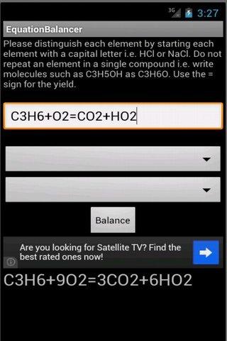 Chemical Equation Balancer