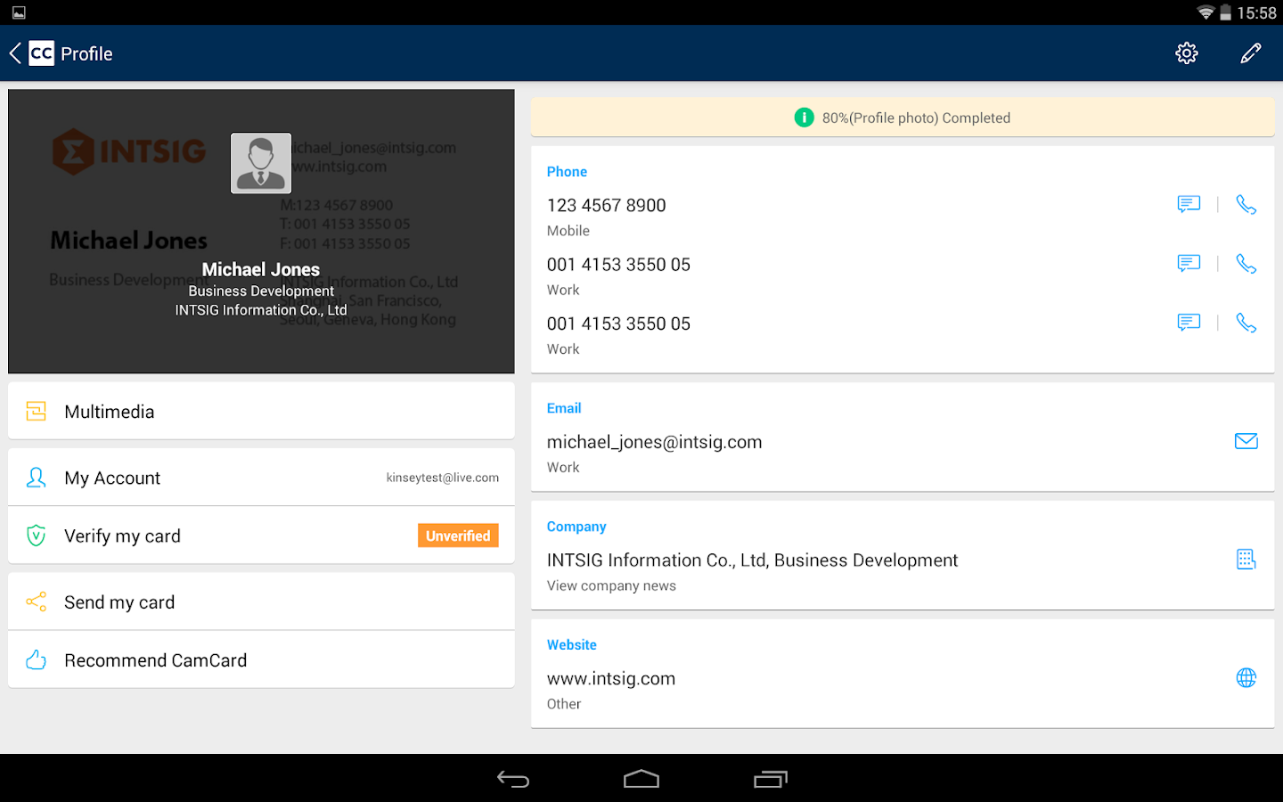 CamCard Business Card Reader Android Apps on Google Play