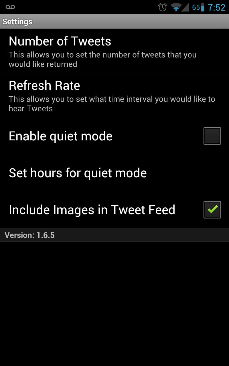Reader for Twitter Screen 2