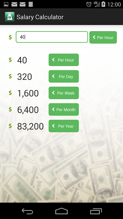 Salary Calculator - screenshot