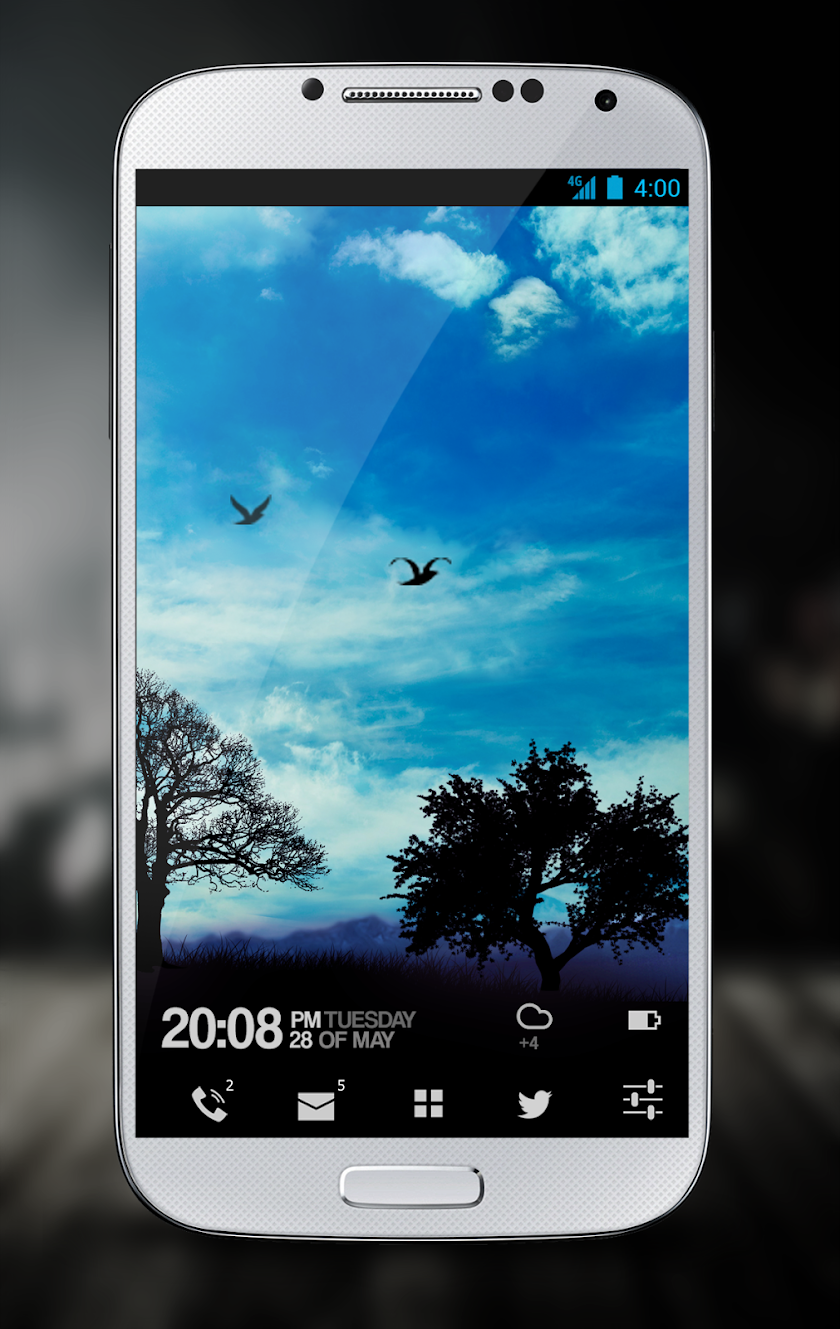 Blue Sky Pro Live Wallpaper Screen 1