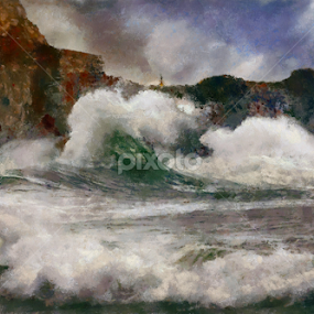 Angry Seasa by Scott Bennett - Painting All Painting