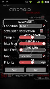 Overclock for Android Screenshot