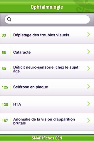 SMARTfiches Ophtalmologie Screen 2