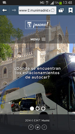 MADRID APARCA BUS