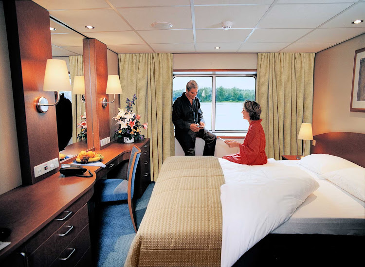 Relax in a Deluxe Cabin aboard your Viking Longship river cruise and wake up each day with a new European destination awaiting. 