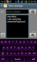 Purple Keyboard APK Ekran Görüntüsü Küçük Resim #4