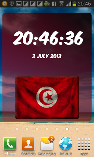 Tunisia Digital Clock