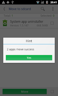   Move app to SD card-  