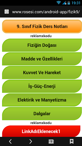 【免費教育App】11. Sınıf Fizik Ders Notları-APP點子