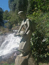 Woman by the Waterfall Statue