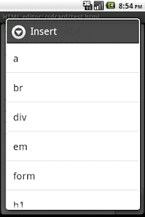 Web editor - screenshot thumbnail
