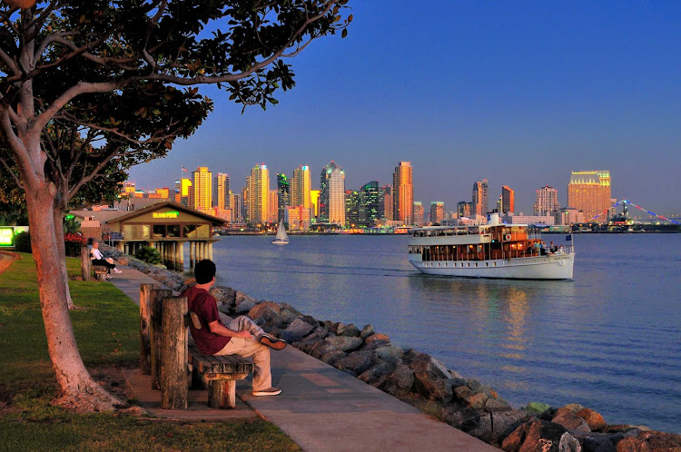 Harbor Island in San Diego Bay.