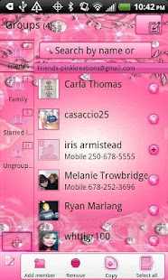 免費下載個人化APP|GO Contacts EX Pink Diamonds app開箱文|APP開箱王
