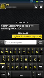 How to install GO SMS Black Yellow Theme 1.1 mod apk for android