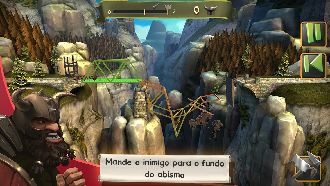   Bridge Constructor Medieval: captura de tela 