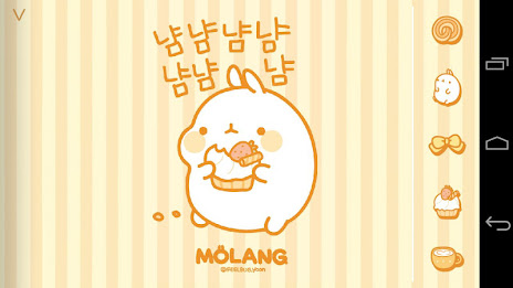 Molang Donut Yellow Atom theme poster 1
