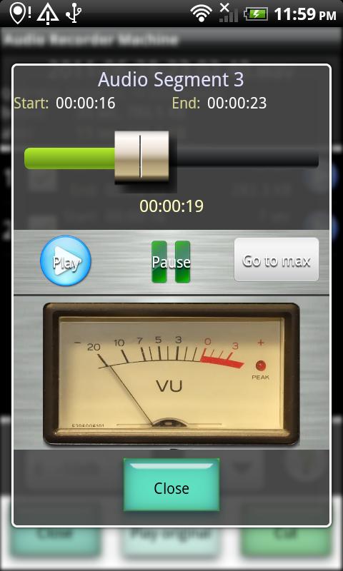 Audio Recorder Machine Screen 2