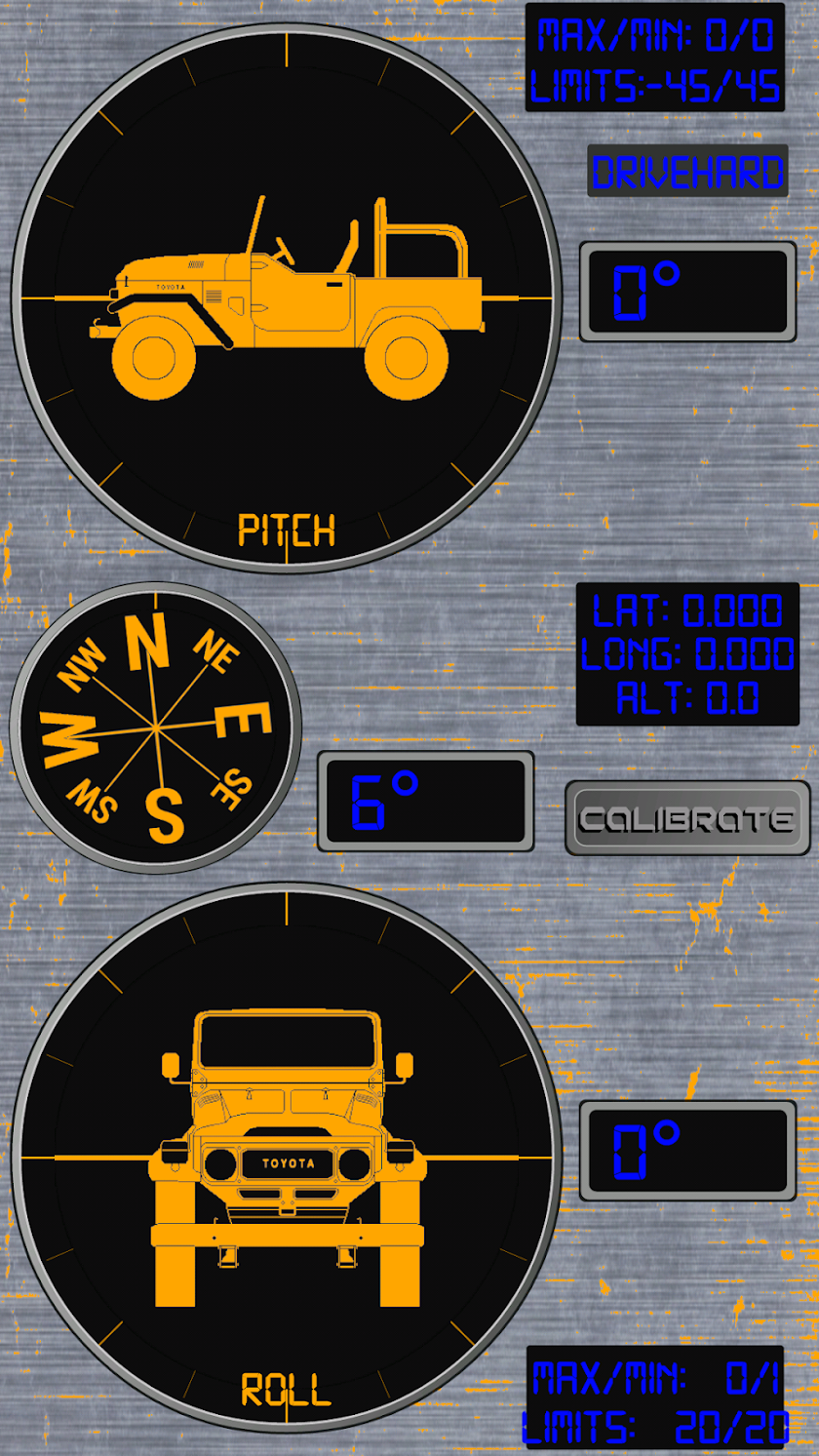 RollMeOver - Inclinometer 4X4 Screen 3