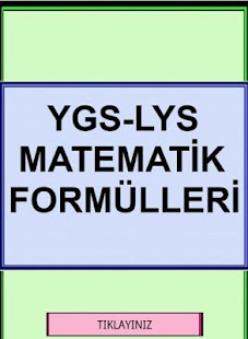 YGS LYS Matematik Formülleri