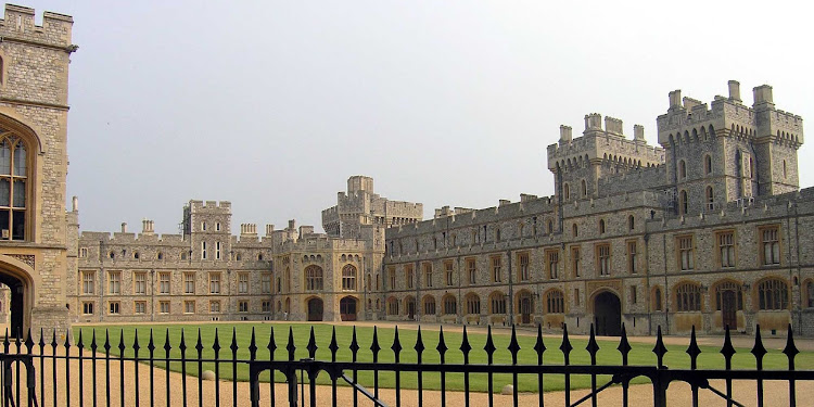 The grounds of the royal residence Windsor Castle in the English county of Berkshire.
