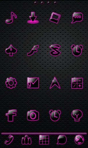 Sleek Ebony Pink GO Theme