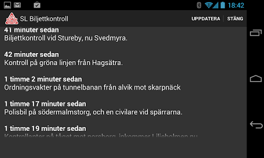 SL Biljettkontroll Screenshots 0