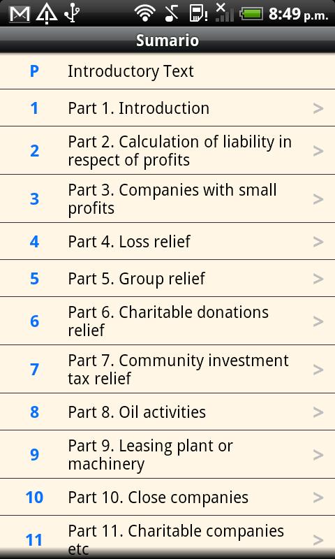 Corporation Tax Act 2010 Screen 2