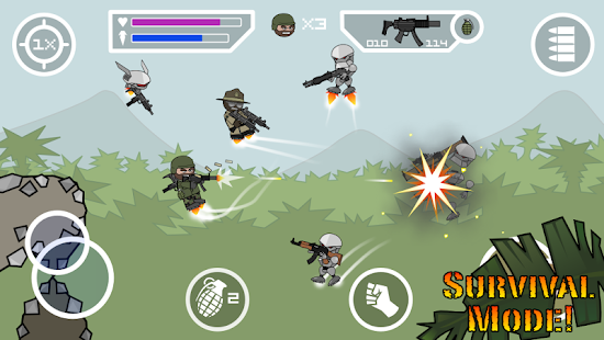 Mini Militia - War.io 5.5.0 APK + Мод (Unlimited money) за Android