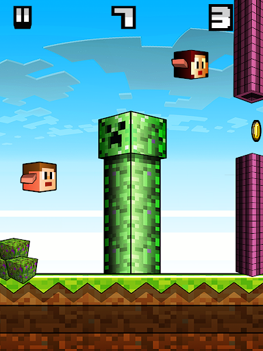 【免費休閒App】Flappy Blockhead - Craft Flyer-APP點子