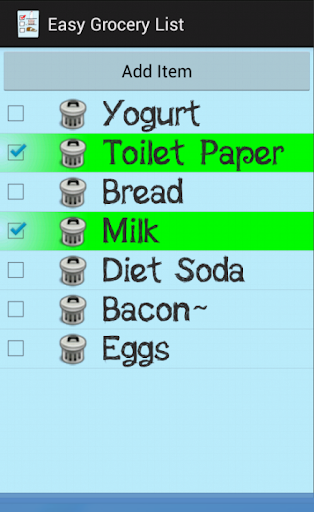Easy Grocery List