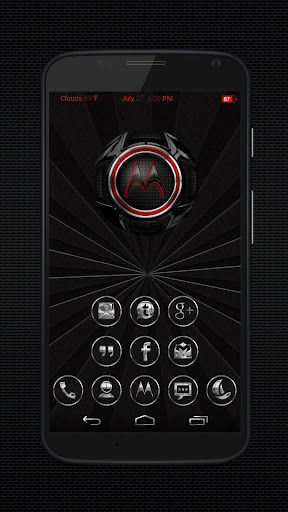 【免費個人化App】Black Chrometalix - Icon Pack-APP點子