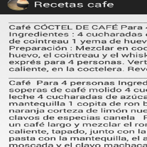Recetas Cafe