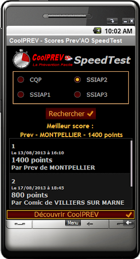 CoolPREV - PrevAO SpeedTest