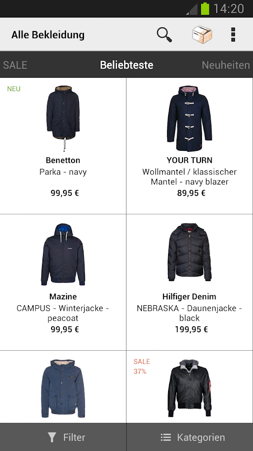 Zalando Mobile - screenshot
