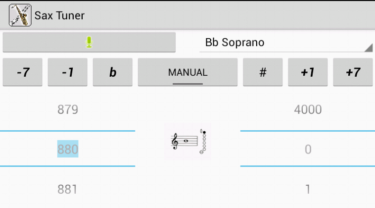 Sax Tuner Pro Screen 1