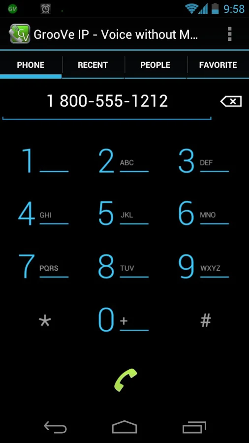 GrooVe IP - Free Calls - screenshot
