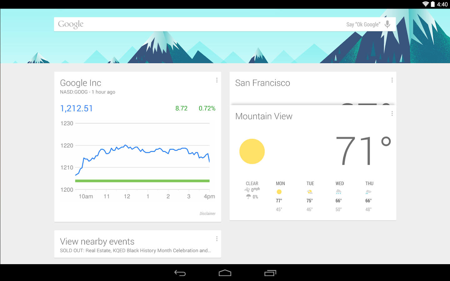   Google Now Launcher- tangkapan layar 