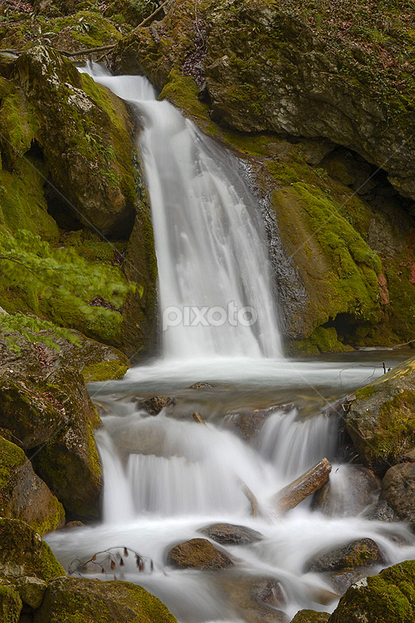 Nature close up, waterfall by Ioan Todor - Nature Up Close Water