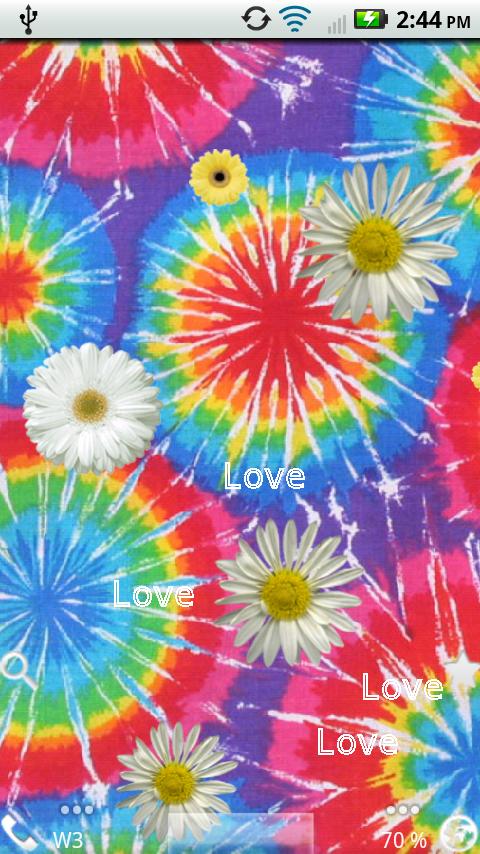 Android application Tie Dye Live Wallpaper screenshort