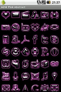 ADW Pink Abstract Theme Screenshots 2