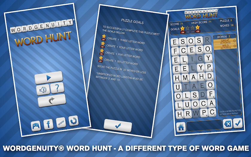 Wordgenuity® Word Hunt Screen 1